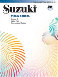 Suzuki Violin School Vol. 2 Revised BK/CD International Edition cover Thumbnail